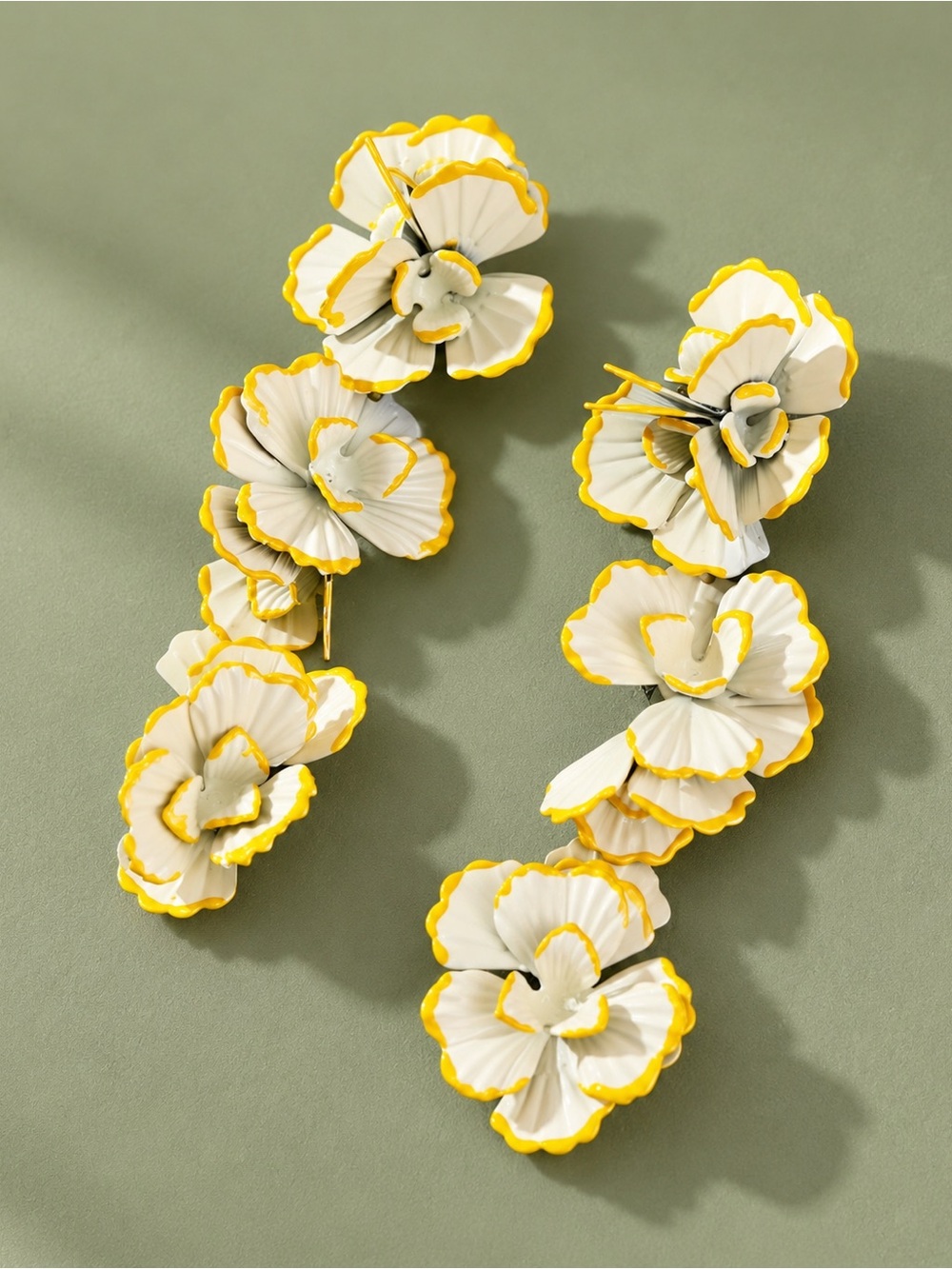 Vintage Floral Drop Earrings